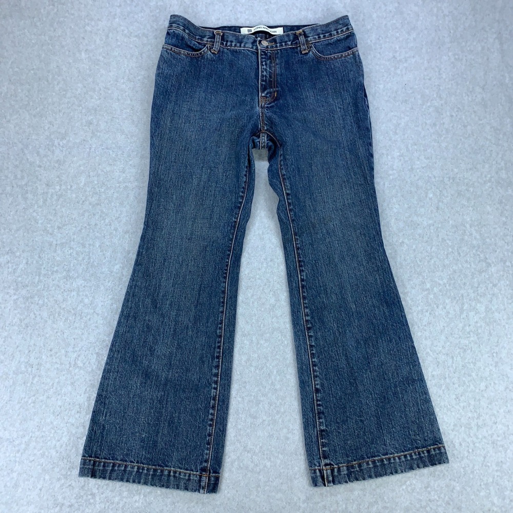 Gap Jeans Women 10A Blue Long and Lean Vintage Y2K Flare Leg 100% Cotton Denim